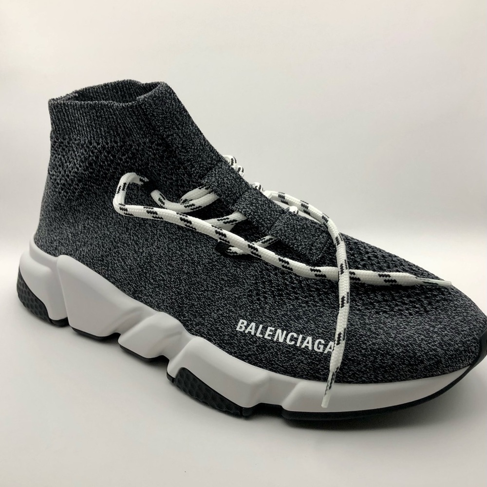 WOMEN'S BALENCIAGA SPEED LACE-UP SNEAKER IN Grey/White sz.11